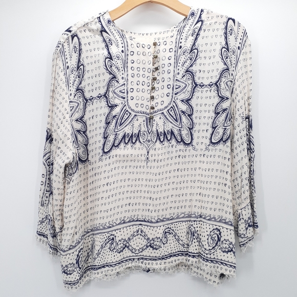 ANTRHOLOGIE MAEVE Morgan Heart Fringe Top  NWOT - Picture 8 of 11